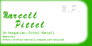 marcell pittel business card